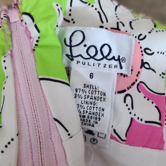 Lilly Pulitzer 6 French Fried Lions Lion Lioness Cat Smiling Flower Sun Dress - Picture 5 of 5